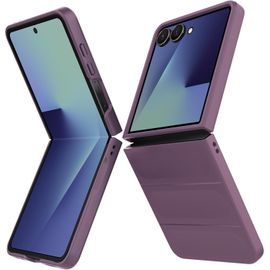 Eryi-Coque Pour Samsung Galaxy Z Flip 7, Hard Pc, Antichoc Anti-Rayures Bumper Protection Etui Housse Case Cover Samsung Galaxy Z Flip 7, Violet