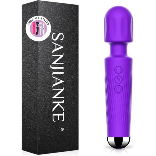 Double Tête Vibromasseurs Feminin Sex Toy¿S Femme Clitoridien,20 Modes De Vibration Et 8 Vitesses De Vibration Sex Toys, Masseur Sans Fil Gode Vibro - Masseur Jouets Sexuels Étanche Pour Couple (Rosé)