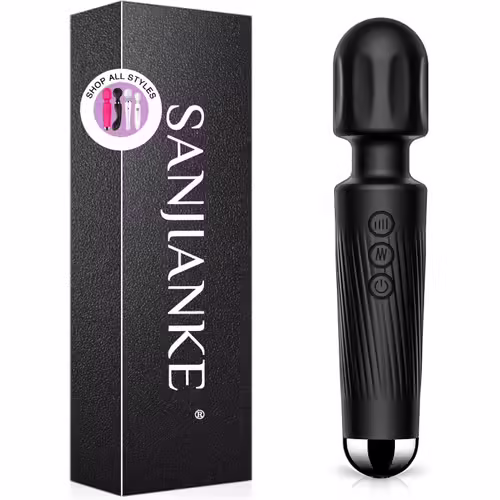 Sex Toys-Vibromasseur Femme Clitoridien Puissant-Femme Personnel Masseur,Gode Vibro-Masseur,8 * 20mode,Étanche-Silencieux Vibrateur Massagestab,Sextoy Femme Couple Plaisir (Black)