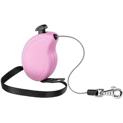 Cmjaagur-Laisse Chien Enrouleur Flippy One, Laisse Pour Petits Chiens Jusqu'à 8 Kg. Cordon Extensible 3 M. Bouton Unique Pour Verrouiller Et Déverrouiller, Lilas[M656]