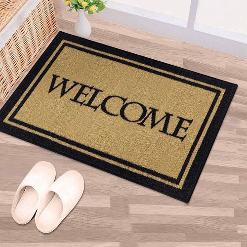Uuq-Paillasson Collection Doormat Rectangulaire Avec Bordure 51 Cm X 76 Cm Beige