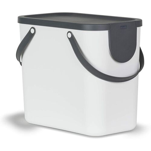 ROTHO ALBULA - SYSTÈME DE SÉPARATION DES DÉCHETS - 25L - POUR LA CUISINE - BLANC