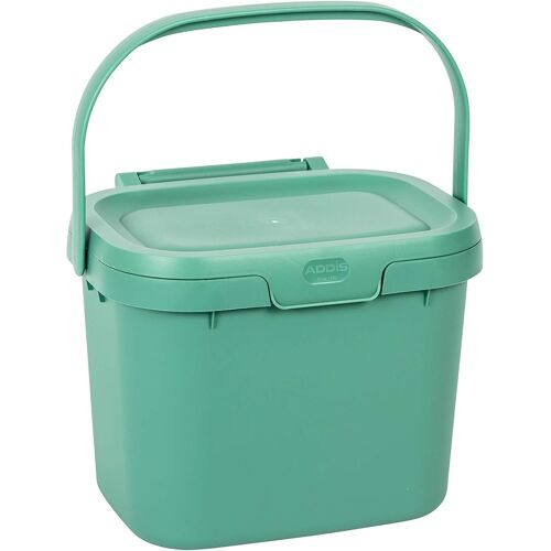 KALANKA-518534 - Poubelle à Compost de Cuisine à Usage Quotidien - bac au Couleur Verte Sauge pour déchets Alimentaires - 4,5 l