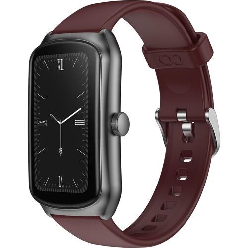 KAL-Tracker D'Activité Femme Homme Ip68 Etanche 1.58"" Montre Connectée Avec Fréquence Cardiaque 24H/7, Bracelet Sport Podomètre 100 Modes D'Entraînement Pour Android Ios (Noir) (Blanc)