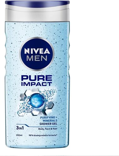 Nivea Gel Hommes De Douche - Pure Impact (250 Ml) 