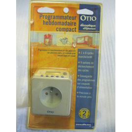 Programmateur hebdomadaire compact Otio Prise intelligente automatique électrique