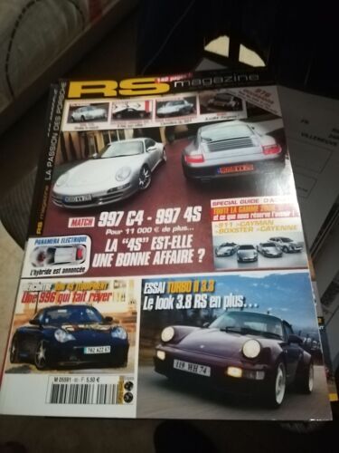Rs Magazine 80 De 2008 Cayman Porsche Design Edition,930 Turbo,997 Carrera 4,4s,996 Carrera 4s X51,993 Carrera Motorsport,965 Turbo 2 3.3,911 Carrera 2.7 Rs