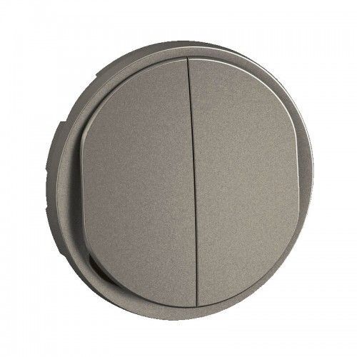 Enjoliveur pour double interrupteur et/ou va-et-vient Céliane - Titanium LEGRAND