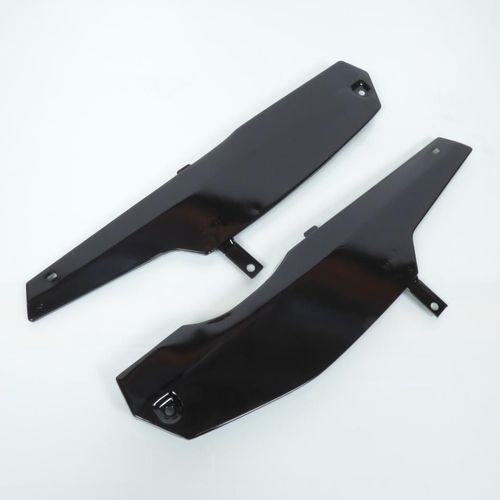 Caches Latéraux Rsm Pour Mobylette Mbk 50 51 Noir / Patte Inférieur Longue Neuf