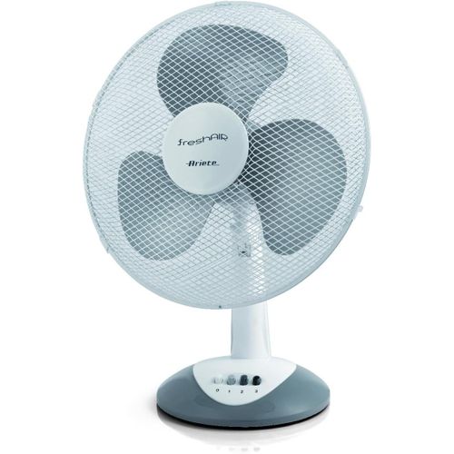 847 Ventilateur de table, 3 vitesses, hélice à 3 pales, fonction oscillation et inclinaison, 40 W, plastique, blanc