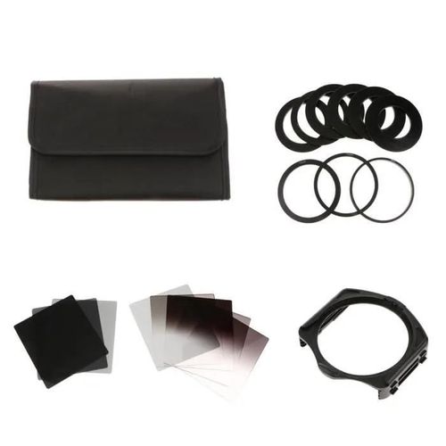 Kit de filtre ND complet pour série Cokin P: 8 filtres ND (4 ND2 ND4 ND4 ND16 et 4 G.ND2 G.ND4 G.N8 G.ND16) + 9 x bague