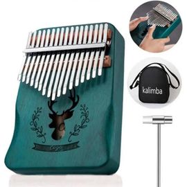 Kalimba 17 Clés Piano À Pouce Professionnel Marimbas Doigt En Bois De Haute Qualité Avec Tuning Hammer Pour Cadeau Musical