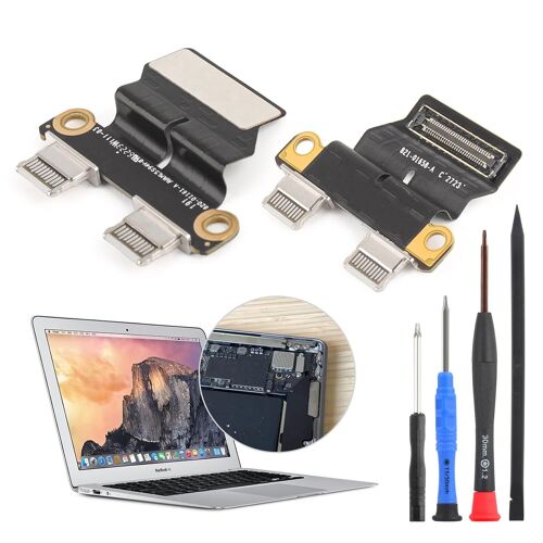 KAL-Port De Charge Usb-C Pour Mac Book Air 13"", Connecteur De Charge Et Câble Flexible De Rechange Pour Mac Book Air 13"" A1932 A2179 2018 2019 2020 A2337 Dc Dans Connecteur Jack D'Alimentation Avec