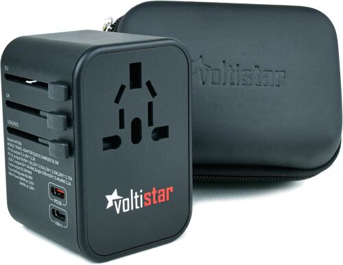 Mevronisshop-Adaptateur Universel De Voyage Pd20 W 2 Usb 1 Usb C Et 1 Ca Prise Intelligente Multiple Pour Uk Allemagne Usa Thaïlande Irlande Europe Chargeur International Plug Léger 224 Pays Charge R