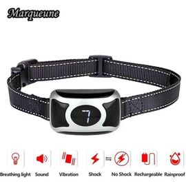 Newest 2018 Collier Anti-Aboiement. La Puce Intelligente - Le Meilleur Choc De Chien Intelligent Beep Anti-Aboiements Argent