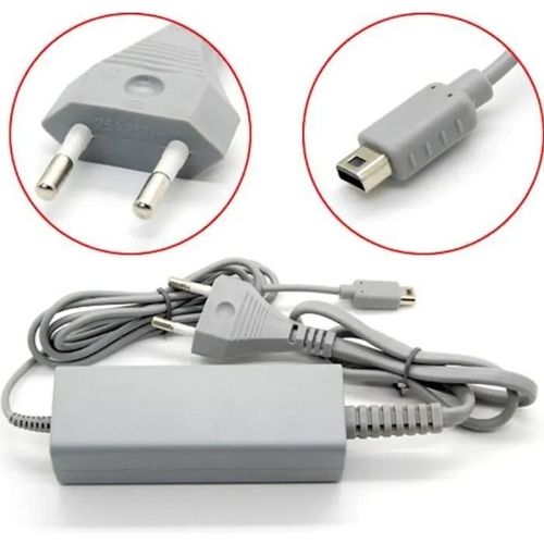 Adaptateur Secteur - Nintendo - Wii U - Chargeur Filaire - 4,75v 1,6a - Abs Gris