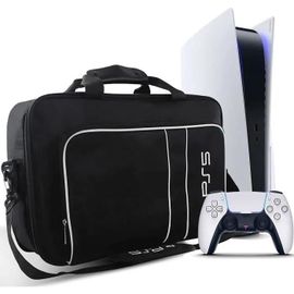 Sac De Transport Pour Ps5, Housse Pour Ps5 Console Et Manette, Sacoche Protection Étui Pour Playstation 5 Manette Accessoires, Blanc