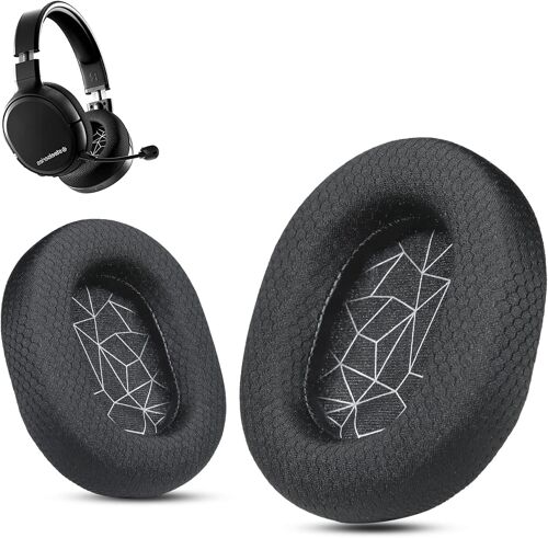 KAL-Coussinets De Rechange Pour Steelseries Arctis 3/5/7/9, G Pro X Wirelss, Grands Coussinets Ovales, Blanc