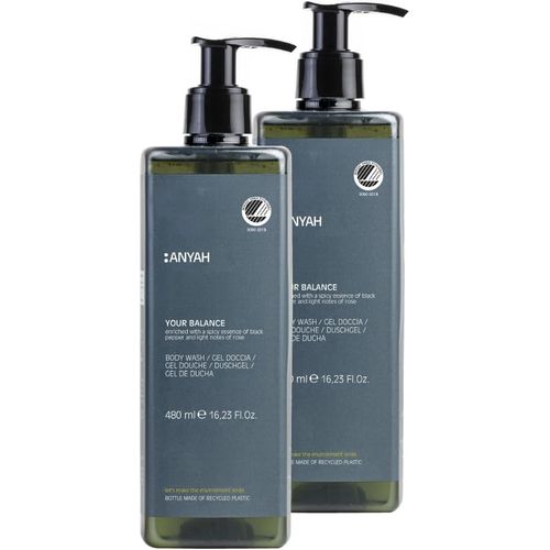 Your Balance-Gel Douche Hydratant Bio Sans Parfum,Gel Lavant Naturel Pour Peaux Sèches Et Sensibles-Certifié Nordic Ecolabel,Éco-Responsable & Non Rechargeable,480ml 