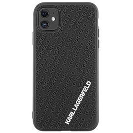 Coque Pour Iphone 11 En Gomme Multi Logo 3d Ultra Résistant Karl Lagerfeld Noir