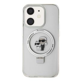 Coque Magsafe Iphone 11 Avec Anneau Ring Stand 360° Rigide Antichoc Karl Lagerfeld Blanc