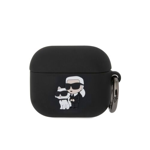 Coque pour Airpods 3 NFT Anti-choc en Silicone avec Anneau Karl Lagerfeld Noir