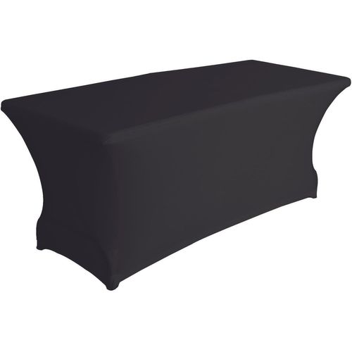 ChenQuanSarl-Housse De Table, Nappe Pour Table De Jardin, Nappe Elastique Table Rectangulaire, Nappe Table Jardin, Couverture Spandex Lavable, Noir, 180 X 75 X 74 Cm