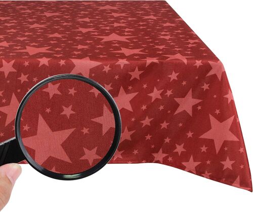 Sjzg-Nappe Avec Revêtement En Téflon Pour Intérieur Et Extérieur, Résistante À L'eau Et Aux Taches Grâce À L'effet Lotus Fiable # Noël 130 X 180 Cm