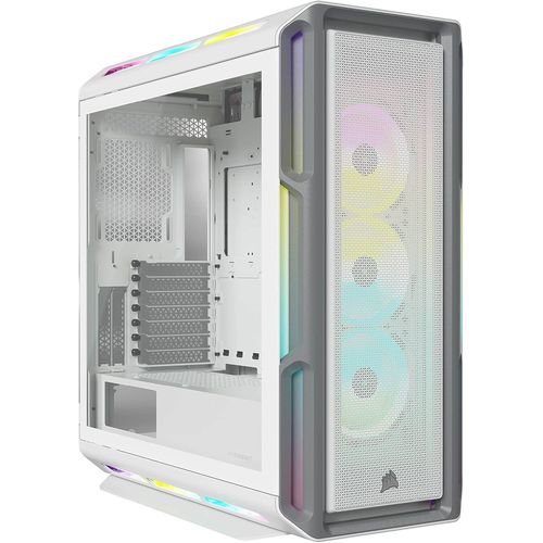 ChenQuanSarl-Boîtier Moyen-Tour Connecté En Verre Trempé Icue 5000T Rgb Blanc