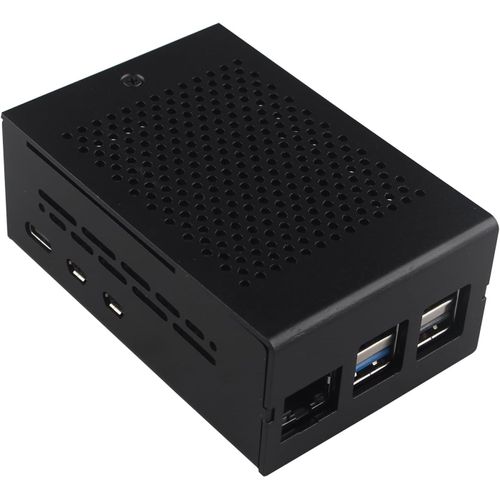 ChenQuanSarl-Zc502 Boîtier En Aluminium Pour Raspberry Pi 5 Dissipateur Thermique Cooler Case Support Pcie Vers M.2 Nvme Poe Hat Wifi7 Pcie Carte Périphérique Zp515 Zp516 Zp517A Zp581 Zp582 Zp590B