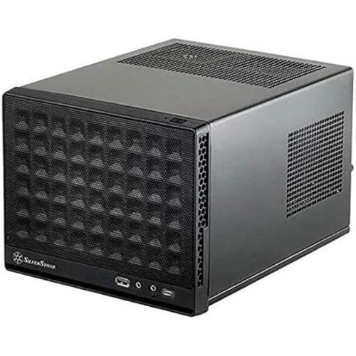 ChenQuanSarl-Sst-Sg13B-C - Sugo Boîtier Pc Cube Compact Mini-Itx, Panneau Frontal Mesh, Connecteur Usb Type C Sur Le Port D'E/S, Noir