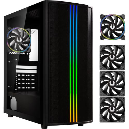 ChenQuanSarl-Boitier Pc Moyen Tour Saber Mesh (Noir)