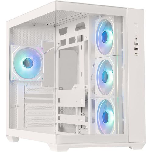 ChenQuanSarl-Boitier Pc Cube Al118 (Blanc)