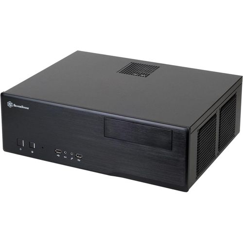 ChenQuanSarl-Sst-Gd05B Usb 3.0 - Grandia Boîtier Pc Htpc Micro Atx, Haute Performance Du Flux D'Air Silencieux, Noir