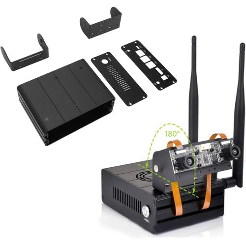 ChenQuanSarl-Boîtier En Métal Pour Kits Orin Nano Nx, Boîtier En Alliage D'Aluminium Avec Support De Caméra, Mini Boîtier D'Ordinateur Pour Orin Nano Nx