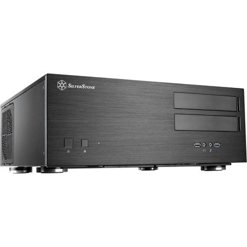 ChenQuanSarl-Technology Sst-Gd08B - Grandia Boîtier Pc Htpc Atx, Haute Performance Du Flux D'Air Silencieux, Noir