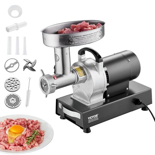 Hachoir À Viande Électrique Capacité 2,7 Kg/Min, Hachoir Électrique Commercial De Comptoir, Poussoir À Saucisses En Acier Inoxydable, Avec Lame Et Plaque De Broyage, Pour Cuisine Et Restaurant