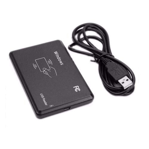 125Khz EM4100 USB RFID ID Card Reader Swipe Reader Plug and Play Read Top 10 Bit Digital with USB Cable