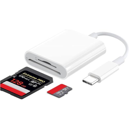 Lecteur De Carte Mémoire Cfexpress Type B To Usb C Pour Caméra Nikon Canon, 3 En 1 Cf Express Type-B & Sd & Micro Sd Carte Lecteur