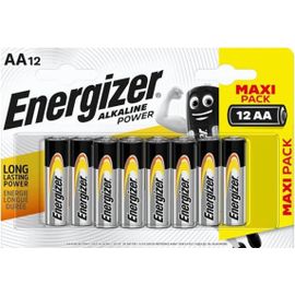 ASON-Energizer Alkaline Power Lot De 12 Piles Aa 1,5 V,Longue Durée Pour Un Usage Quotidien,Sans Sulfatation Et Jusqu'À 10 Ans De Durée De Vie