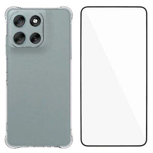 Coque Moto G56 5G Transparente avec Protecteur Écran