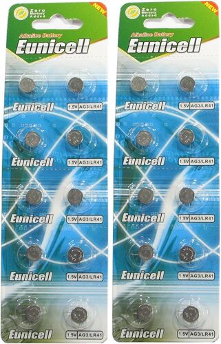 20 x AG6 Alcaline Bouton Cellule Piles - G6 LR69 LR921 SR921W 370 371