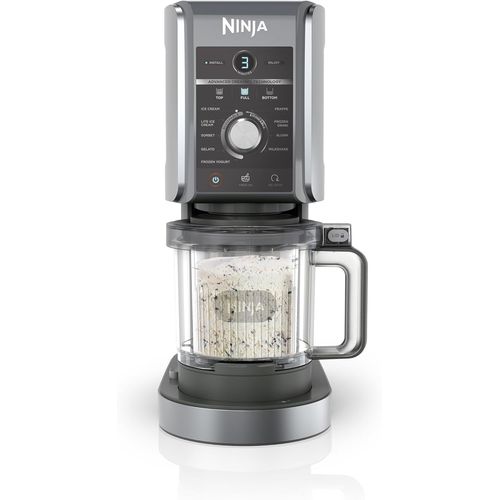 Ninja CREAMi Deluxe 10-en-1 Machine à glace et boissons glacées NC502EU avec 2 pots