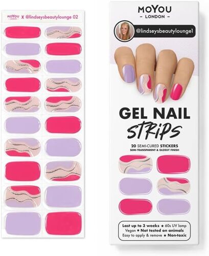 Autocollants Auto-Adhésifs Pour Ongles En Gel Semi-Durci, Lampe Uv/Led Requise, 20 Enveloppes De Vernis À Ongles En Gel, Autocollants Pour Nail Art - Lindseysbeautylounge1 02