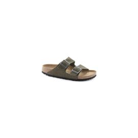 Birkenstock Sandale Pour Adulte En Cuir Velours Arizona Sfb Kaki