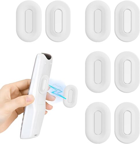 TIANYI-4 Pièces Support Telecommande Mural, Supports Magnétique pour Télécommande, No Drilling Required support de télécommande supports telecommandes Mural pour Télévision, Ventilateur, Climatisatio