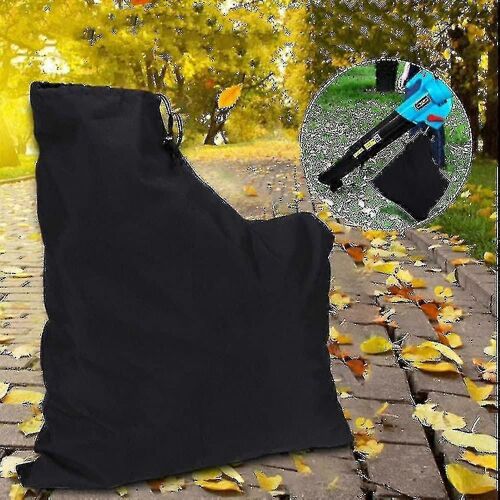 Sac de collecte pour aspirateur à feuilles Sac de collecte en polyester Sac de rangement pour aspirateur à feuilles Sac de souffleur à feuilles avec fermeture éclair et cordon de serrage pour aspirateurs à feuilles et Le