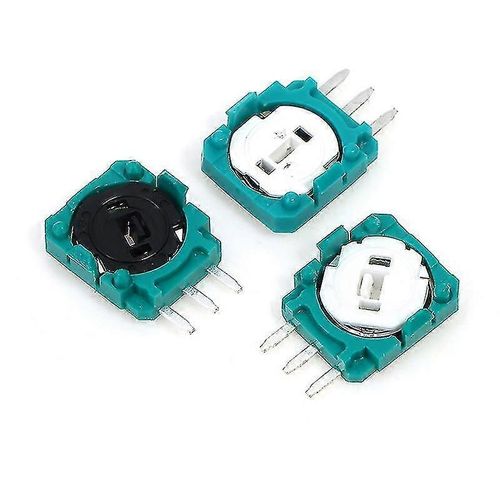 10pcs 3 Broches Mini Switch Bouton Remplacement Joystick Capteur Pour Xbox One Ps5 Ps4-Ps4-Blanc