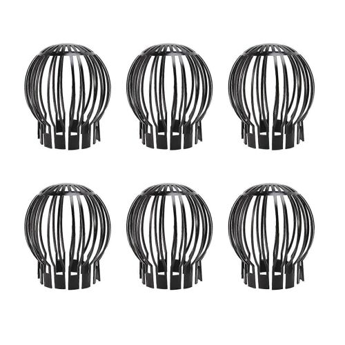 6pcs Descentes pluviales Filtre Crépine empêchant les débris de feuilles Branches Mousse de toit de boucher Les tuyaux