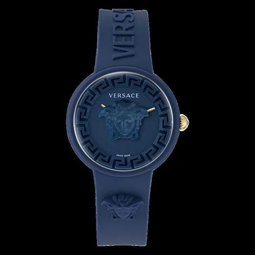 Montre Versace - Mixte - Ve6g00623 - Bracelet En Silicone Bleu - Etanche 5 Bar